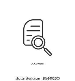Search Document vector icon