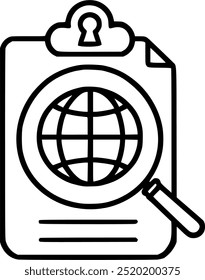 Search document vector icon. filled flat sign for mobile concept and sign, symbol, vector, art