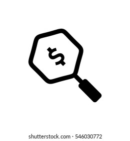 search dollar icon vector eps