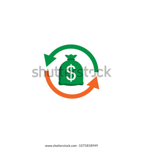 Search Dollar Revenue Increases Financial Strategy Stock Vector