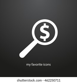 search dollar vector icon