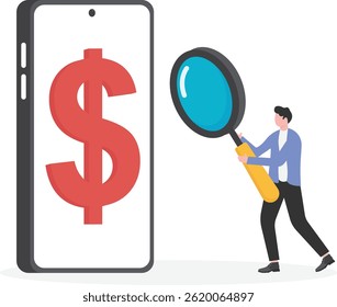 Search Dollars Financial Wealth stock illustration

