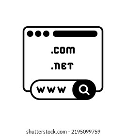 Domain-Symbol in Vektorgrafik suchen. Logotyp