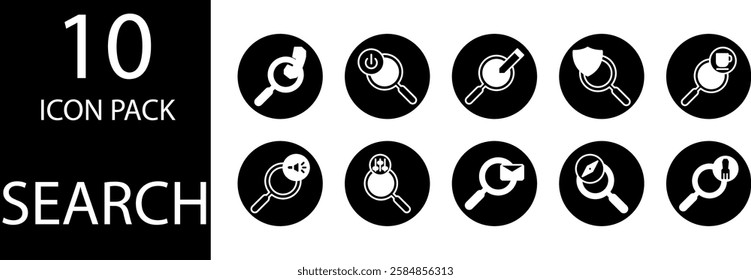 search duotone Editable Icons set, Duotone search icons with modern color effects, perfect for a more attractive UI look.
