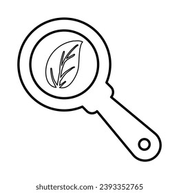 Search Ecology Icon In Outline Style