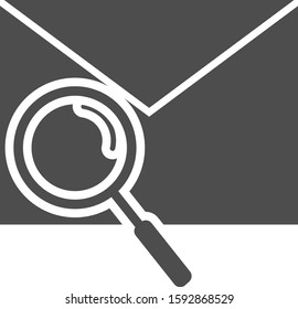 Search in Email icon or symbol vector