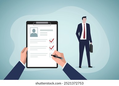 Procurar um funcionário na empresa.Procurando o melhor candidato ou cargo. Avaliação de desempenho.Banner horizontal da entrevista de emprego. conceito HR.