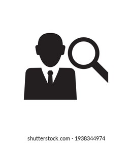 Search employee man icon sign symbol