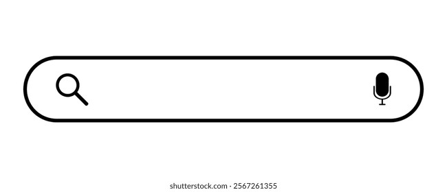 search engine search bar modern search box .flat icon.vector illustration