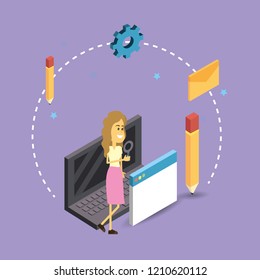 search engine cartoon