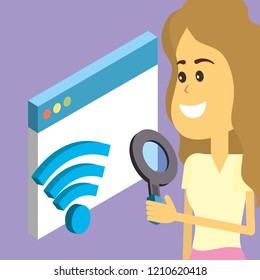 search engine cartoon