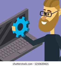 search engine cartoon