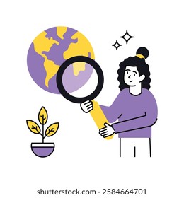 Search Engine Concept vector illustration.  isolated on white Background. 