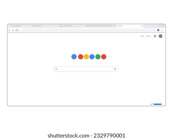 Search engine homepage browser search bar exploration user interface simple