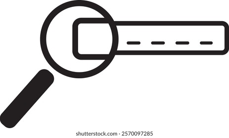 search engine icon black and white