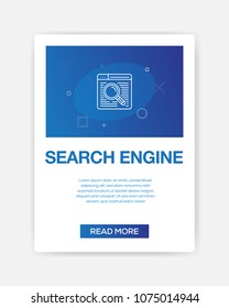 SEARCH ENGINE ICON INFOGRAPHIC