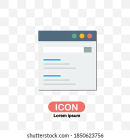 Search Engine icon isolated on transparent background.