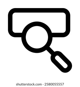 Search engine Icon in Line Style