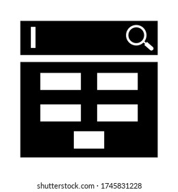 search engine icon or logo isolated sign symbol vector illustration - high quality black style vector icons
