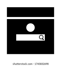 search engine icon or logo isolated sign symbol vector illustration - high quality black style vector icons
