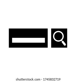 icono del motor de búsqueda o logotipo símbolo de signo aislado ilustración vectorial - iconos vectoriales de estilo negro de alta calidad
