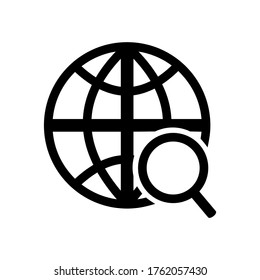 search Engine  icon or logo isolated sign symbol vector illustration - high quality black style vector icons
