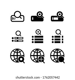 search engine icon or logo isolated sign symbol vector illustration - Collection of high quality black style vector icons
