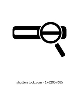 Suchmaschinen-Symbol oder Logo einzeln auf Zeichen, Vektorgrafik - hochwertige Vektorsymbole mit schwarzem Stil
