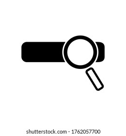 icono del motor de búsqueda o logotipo símbolo de signo aislado ilustración vectorial - iconos vectoriales de estilo negro de alta calidad
