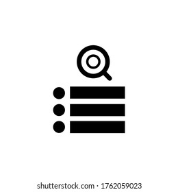 icono del motor de búsqueda o logotipo símbolo de signo aislado ilustración vectorial - iconos vectoriales de estilo negro de alta calidad
