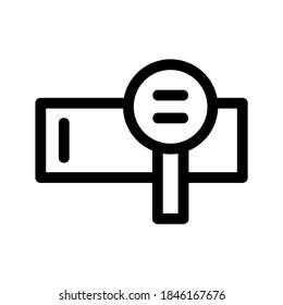Search Engine icon or logo isolated sign symbol vector illustration - high quality black style vector icons
