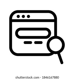 Search Engine icon or logo isolated sign symbol vector illustration - high quality black style vector icons
