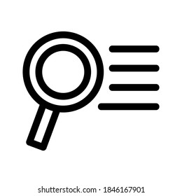 Icono del motor de búsqueda o logotipo símbolo de signo aislado ilustración vectorial - iconos vectoriales de estilo negro de alta calidad
