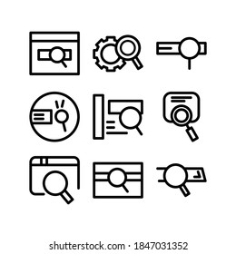 Search Engine icon or logo isolated sign symbol vector illustration - Collection of high quality black style vector icons
