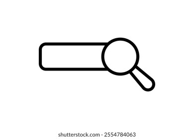 Search Engine icon. icon related to Search. suitable for web site, app, user interfaces, printable etc. line icon style. simple vector design editable