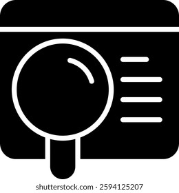 Search Engine Icon for SEO, Digital Marketing, and Web Search