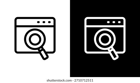 Motor de Búsqueda con diseño de conjunto de iconos