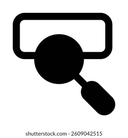 Search engine Icon in Solid Style