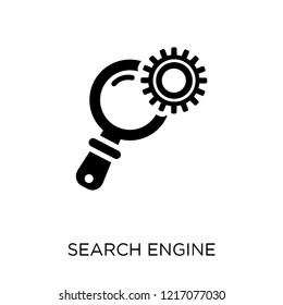Search engine icon. Search engine symbol design from SEO collection. Simple element vector illustration on white background.