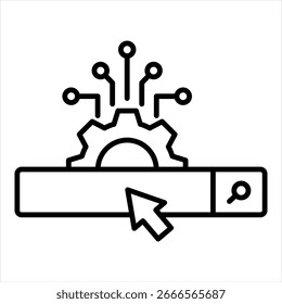 Search Engine Icon Vector Illustration