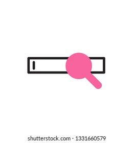 search engine icon vectorwith modern style