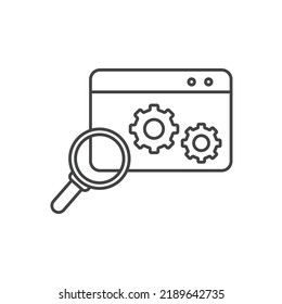 símbolos de iconos de motores de búsqueda elementos vectores para web infográfica