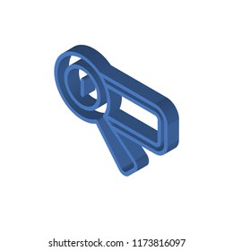 Search engine isometric left top view 3D icon