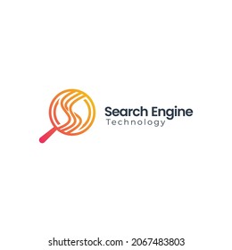 Search Engine Logo Gradient Colorfu
