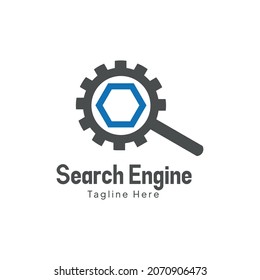 Search Engine Logo Template - Vector Illustration
