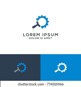 Search engine logo template   - vector illustration
