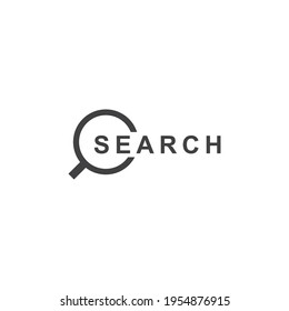 Search engine logo vector flat design