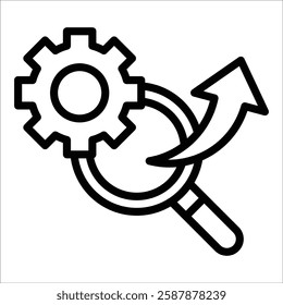 Search Engine Marketing Icon Element For Design
