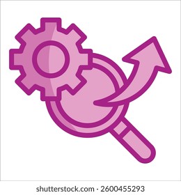 Search Engine Marketing Icon Element For Design