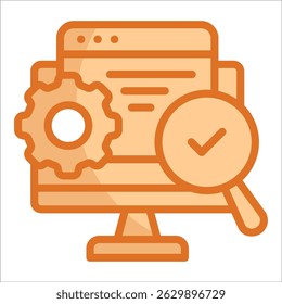 Search Engine Marketing Icon Element For Design